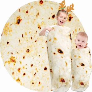 Baby Stuff Burrito Tortilla Blanket White Elephant Gifts for Kids Newborn - Picture 1 of 11