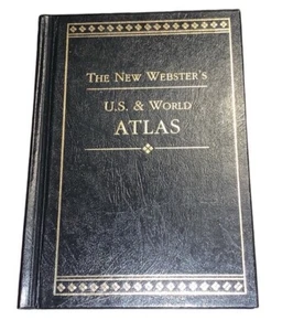 BOOK Webster's New US & World Atlas Your Essential Guide - Picture 1 of 7