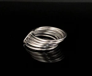 7 Band Seven Band 925 Sterling silver Band &Statement Handmade Ring All Size - Picture 1 of 6