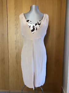 Abito beige Roberto Just Cavalli seta taglia 46 10/12 NUOVO CON ETICHETTE - Foto 1 di 14