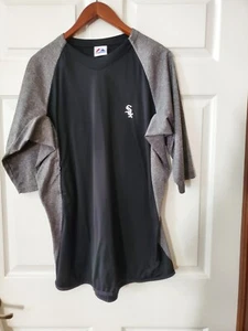 Camisa Boston Red Sox Majestic Manga 3/4 Talla Lrg Azul Gris Inteligente... - Imagen 1 de 7