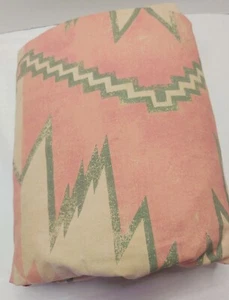 Vtg Ralph Lauren White Sands Coral Twin Fitted Sheet Southwest Aztec Unused(#83) - Picture 1 of 8