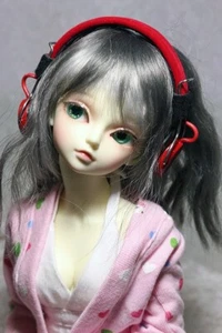Auriculares BJD Dollfie Soundplay Escala 1/4 1/6 7 días rojos MSD - Imagen 1 de 3