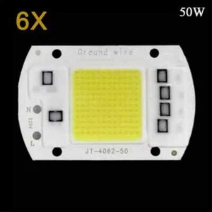 6PCS LED Chip Warm White Spectrum Bulb 50W COB AC 110V LED Lighting Chip - Picture 1 of 7