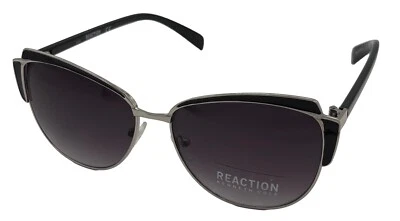 Kenneth Cole Reaction Womens Cateye Metal Sunglass Black Silver,  KC1352. 5B - Image 1 of 4