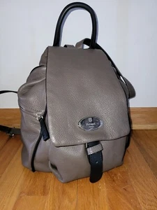 Peruzzi Firenze Made in Italy Soft Pebbled Leather Travel Backpack Handbag - Picture 1 of 19