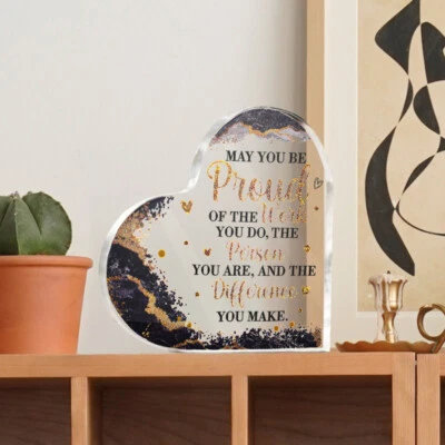 Inspirational Acrylic Plaque Gift for Colleagues Friends and Family - Image 1 of 4