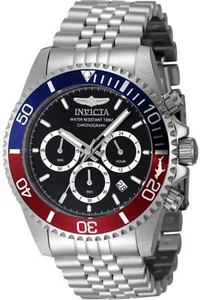 Invicta Herren 48117 Pro Diver Quarz Chronograph schwarzes Zifferblatt Edelstahl Uhr - Bild 1 von 7