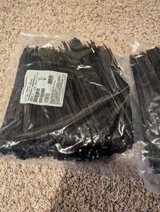 T50I0M4 - Cble Tie 12in L UL Rated 50lb TS PA66 Blck (1000 EA) - Picture 1 of 2