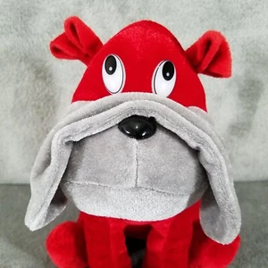 "Giocattolo Ideale Toys Peluche Rosso Grigio Bulldog Imbottito Animale Giocattolo 8" - Foto 1 di 10