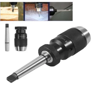 1-16MM Steel Lathe Drill Chuck Wrench Keyless Self Tighten Taper Arbor MT2-B18 - Picture 1 of 10