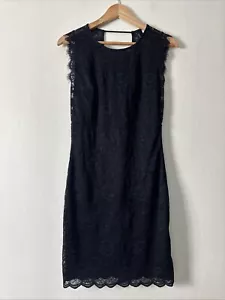H&M Black Lace Backless Bodycon Dress Size UK 10 NWT - Picture 1 of 9