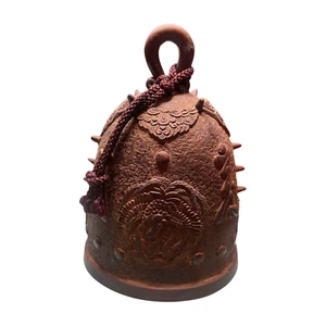 Japanese Temple Shrine Gong Bell Edo Period Snake Dragon Phoenix Buddhist - Picture 1 of 11