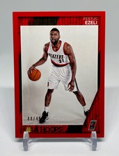 Festus Ezeli 2016-17 Panini Hoops RED PARALLEL /49 Trail Blazers Color Match 254