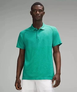 Lululemon Metal Vent Tech Polo Shirt Kayak Blue/Cascadia Green Size XL NWT - Picture 1 of 5