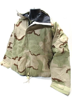 DCU DESERT CAMO MILITARY JACKET JSLIST TOP MOPP SUIT COAT CHEMICAL OVERGARMENT - Image 1 of 4