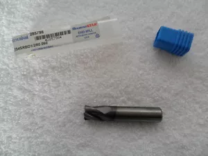 1/2" SOLID CARBIDE 4 FLUTE SINGLE END MILL CENTER CUT 60 DEGREE BY MITSUBISHI - Picture 1 of 3