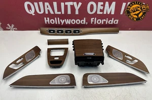2020-2025 MERCEDES GLE GLS DASH / CONSOLE / DOOR INTERIOR TRIMS SET BROWN WALNUT - Picture 1 of 24
