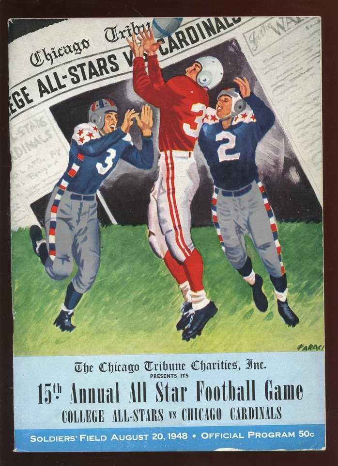 August 10 1948 Chicago Cardinals vs. College All Stars Football Program EX - Image 1 of 1
