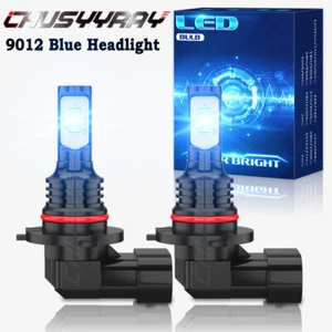 For Ford Edge 2011-2013 2014 2x 9012 Bule 8000K LED Headlight Bulbs Hi/Lo Beam - Picture 1 of 13
