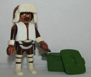 Playmobil Eskimo mit Fisch & grüner tragbarer Kühlbox - C16 - Bild 1 von 4