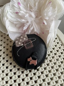 Radley schwarz und pink kompakter Spiegel ideal für Handtasche/Reise tolles Geschenk - Bild 1 von 7