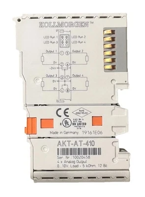 Kollmorgen AKT-AT-410-000 EtherCAT 4 Channel Analog Output 24V Terminal 0-10mA - Image 1 of 4