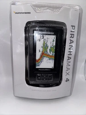 Hummingbird Piranha Max 4 4.3" Color Display Dual Beam Sonar Fishfinder NEW!!! - Image 1 of 4