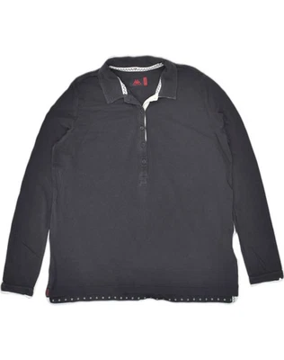 KAPPA Womens Long Sleeve Polo Shirt UK 6 XS Navy Blue Cotton AM05 - Image 1 of 3