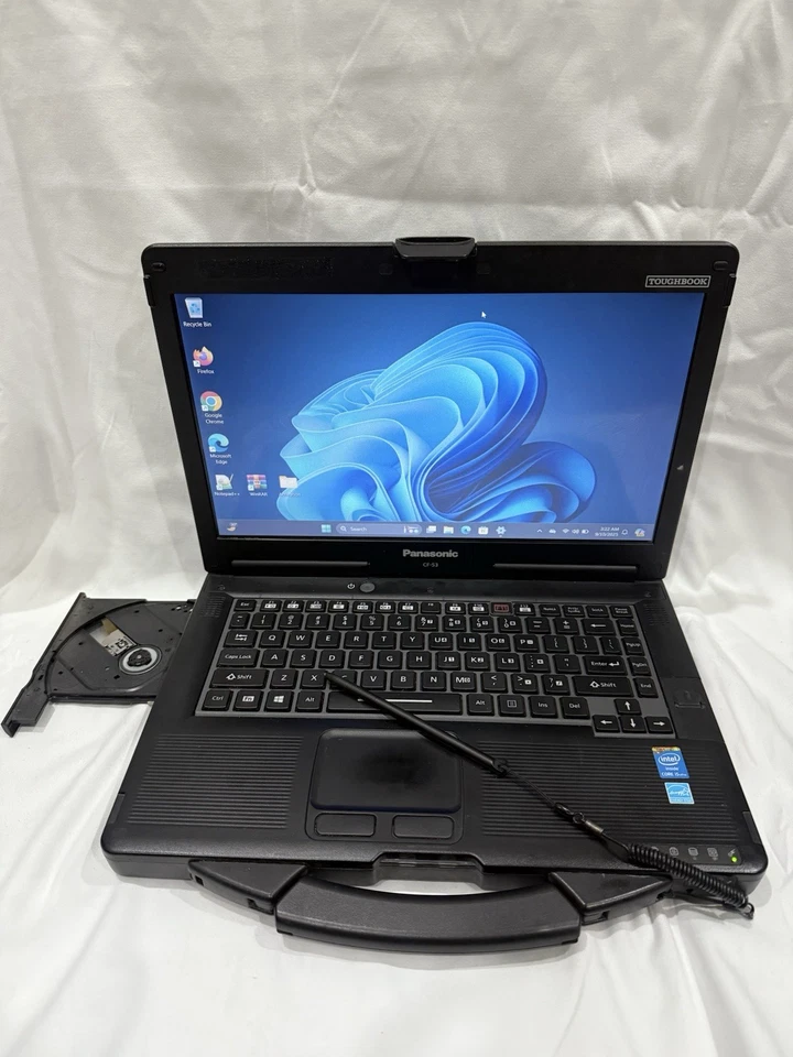 Panasonic Toughbook CF-53 MK4 Intel i5 4310U 16GB 512GB SSD 4G LTE DVD Win 11 P - Image 1 of 4