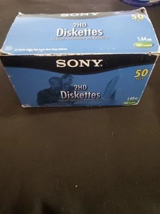 SONY 50MFD 2HD Double Sided 3.5" Diskettes IBM Formatted 43 pack In Box. - Picture 1 of 6
