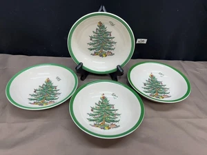 Spode "CHRISTMAS TREE" England ~ Set of 4 ~ Cereal Bowls ~ 6 3/8" - Picture 1 of 8