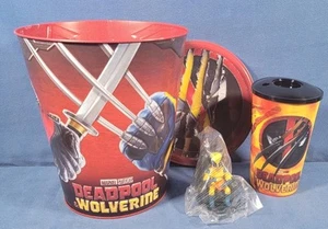 SELTEN Regal Deadpool & Wolverine Getränk & Popcorn Dose Eimer Tasse Topper - Bild 1 von 8