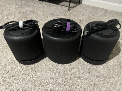 2 Amazon Echo Studios (1st GENERATION)(O2T2V3) and 1 Amazon Echo Subwoofer Used - Image 1 of 4