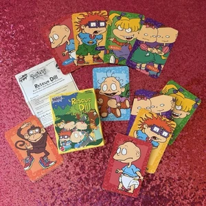 VTG 1998 Rugrats Nickelodeon ‘Rescue Dil’ King-Size Card Game Complete Mattel - Picture 1 of 8