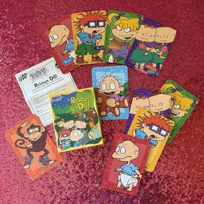 VTG 1998 Rugrats Nickelodeon ‘Rescue Dil’ King-Size Card Game Complete Mattel - Image 1 of 4