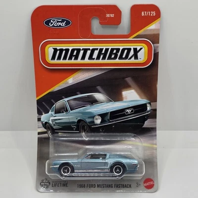 Matchbox 2025 1968 Ford Mustang Fastback #67/125 Blue - Image 1 of 2