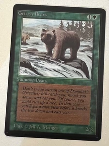 Magic the Gathering MTG Beta Grizzly Bears LP+ (Beta Bob) - Picture 1 of 2