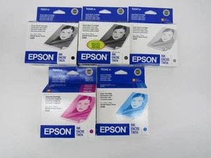 5 Genuine Epson Stylus Photo 2200 Printer Ink Multicolor Variety All Expired - Picture 1 of 4