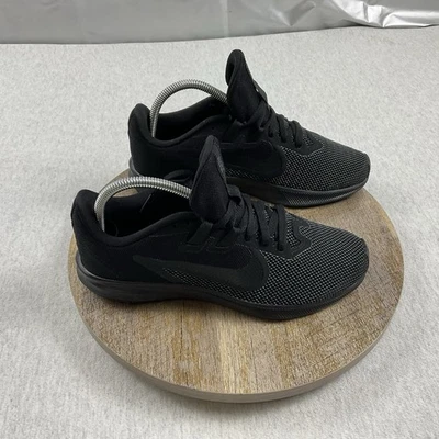 Nike DownShifter 9 Running Shoes Women’s 7.5 Flexible Mesh Upper Triple Black - Image 1 of 4