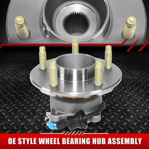 FOR 02-07 VUE TORRENT EQUINOX REAR LEFT/RIGHT WHEEL BEARING & HUB W/ ABS SENSOR - Picture 1 of 7