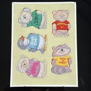 Vintage 80er 1982 Punze * FUZZY * SHIRT TALES * STICKERBOGEN * SELTEN * Sticker - Bild 1 von 8