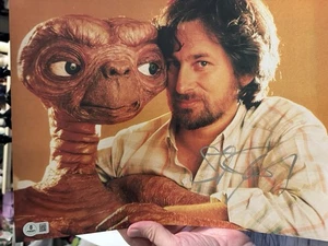 Foto firmada certificada Beckett 11x14 Steven Spielberg Jaws ET Raiders Lost Ark - Imagen 1 de 3