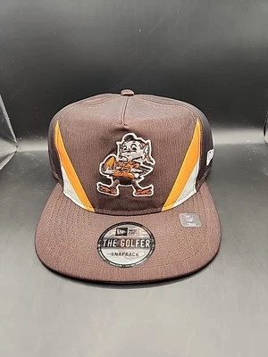 Chapéu Snapback Cleveland Browns New Era The Golfer Historic Nylon NFL NOVO COM ETIQUETAS OSFA - Imagem 1 de 4