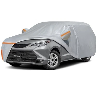 For Toyota Sienna 2003-2025 Waterproof Car Cover All Weather with Door Zipper Foto 1 de 4