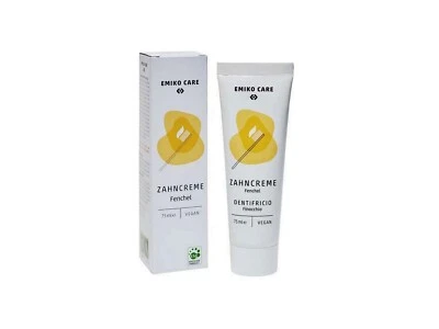 Zahncreme Emiko Care 75ml Fenchelöl m. Emiko Salz Melasse Kreide Xanthan Fluorid