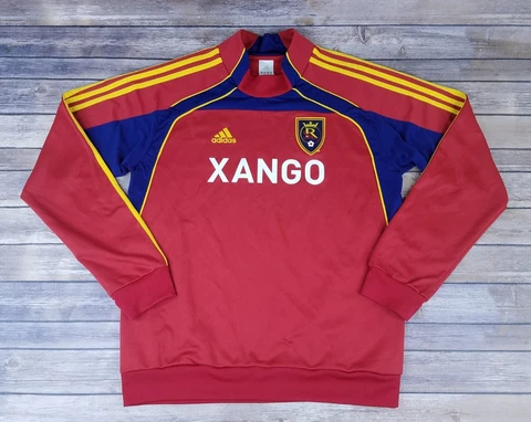 Real Salt Lake Jersey Adidas XANGO Soccer  Shirt Mens Size L Long Sleeve MLS Cover
