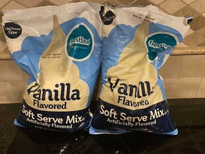 Lot Of 2 6 Lbs Frostline Vanilla Soft Serve Ice Cream Mix Lactose & Gluten Free - Picture 1 of 3