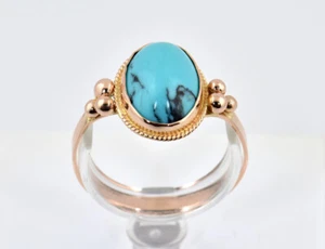Ring Türkis 585/000 14 K Rotgold - Bild 1 von 4