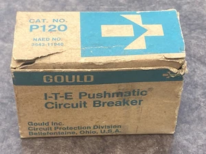Gould ITE Pushmatic P120 Breaker 20A 1 Pole HACR Type Bulldog Siemens NOS - Picture 1 of 2